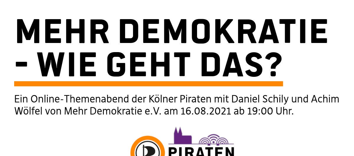 Themenabend Mehr Demokratie - Wie geht das?